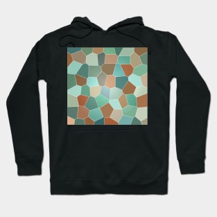 Abstract of Browns Blues and Greens Hoodie